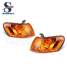 Pair Headlights Corner Signal Light Lens Cover Fits For 93-97 Toyota Corolla Pair Headlights Corner Signal Light Lens Cover Fits For 93-97 Toyota Corolla