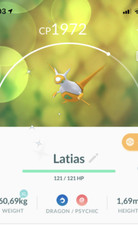 Shiny Latias Pokemon Gen3 Go Registered/30 Day Pok mon Hoenn Legendary Read Desc