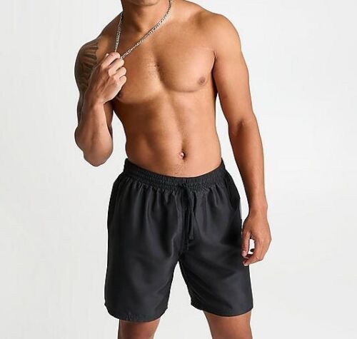 Nike Herren 7" schwarz/grau gestapelt Volleyball-Badeshorts (NESSD514 001) S/L/XL/XXL - Bild 2 von 6