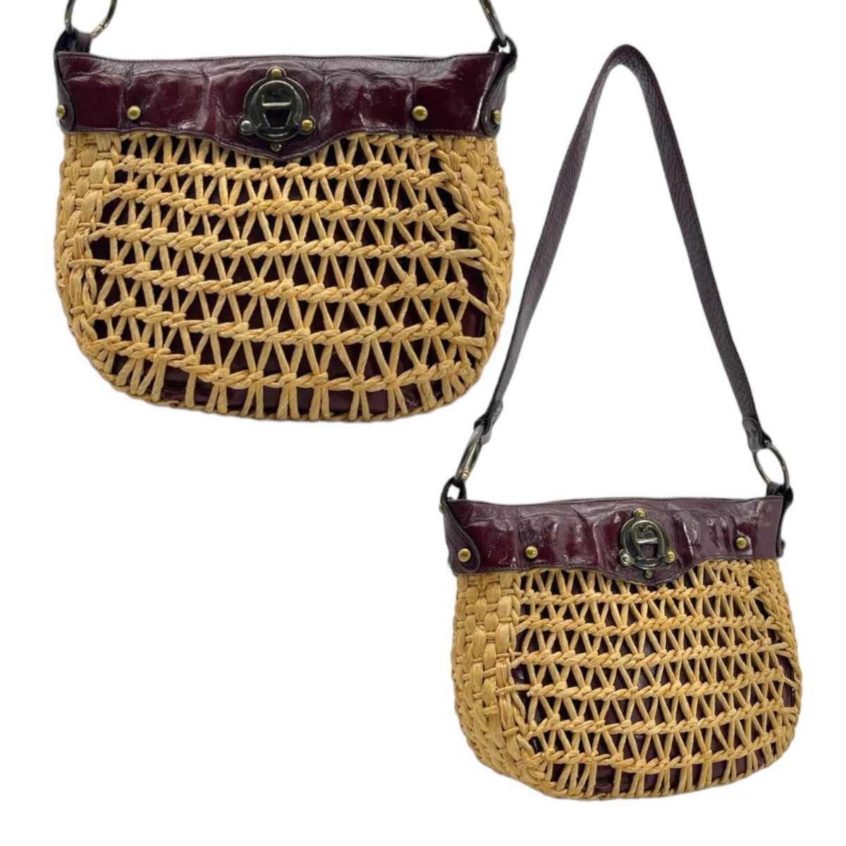 Vintage 70s ETIENNE AIGNER Handmade Leather Handbag Shoulder Bag OXBLOOD RARE. il_fullxfull.5062939159_1m64.jpg main image 4