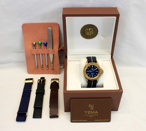 💥Yema SUPERMAN Heritage BRONZE Automatic Watch 41mm FULL SET Maubydick 💥 - Picture 2 of 13
