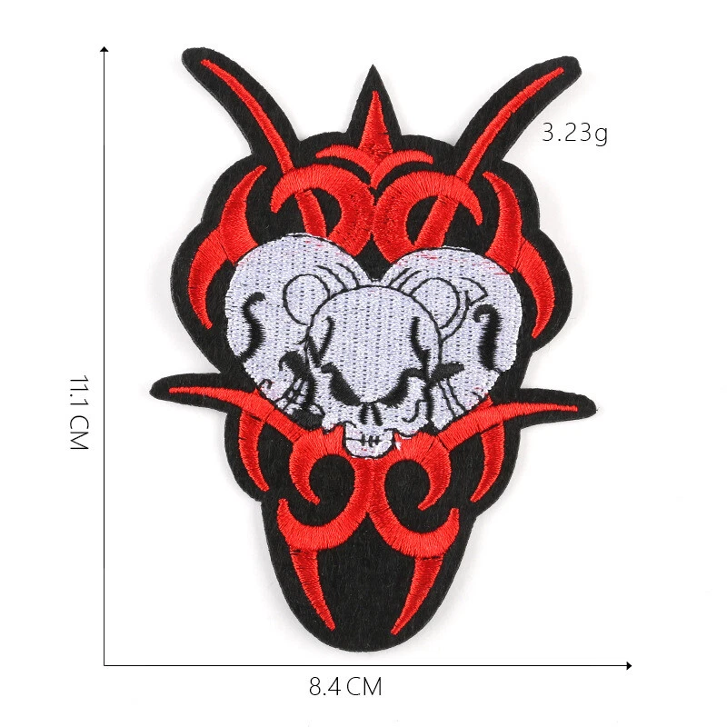 20 Pieces Rock Punk Band Patch Embroidered Iron-on Patches for Halloween Jackets - Image 4 of 4