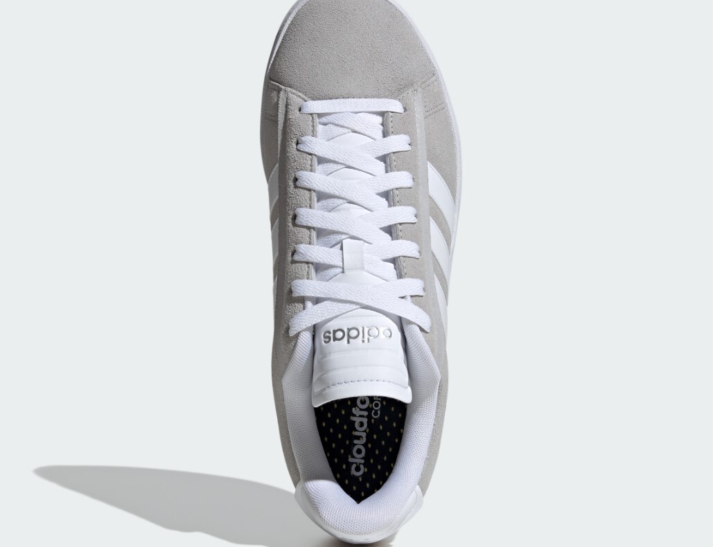 ADIDAS GRAND COURT ALPHA IE1454 MEN'S SHOES SUEDE GREY | eBay