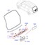 Rear Tailgate Molding Panel Trim For Peugeot 206 (1998-2012) – Paintable Number Plate Cover – OEM Ref 8742.F6-305859