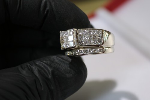 14k gold wedding ring set - Picture 12 of 17