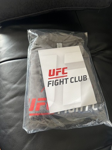 NEW UFC Fight Club T-Shirt Octagon Logo XL Grey & LETTER official - Picture 11 of 16