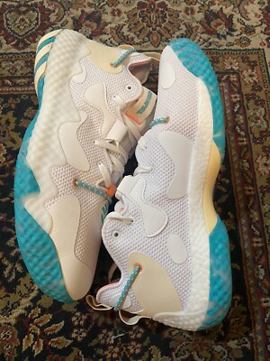 adidas Harden Vol. 6 The Bahamas White Aqua Men Basketball Shoes