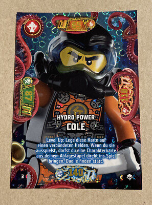 HYDRO POWER COLE - LEVEL UP  - Nr. 3 - LEGO Ninjago Serie 7 NEXT LEVEL - NEU !!!