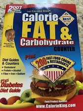 Calorie King Calorie Fat  Carbohydrate Counter 2007Color Edition VG 