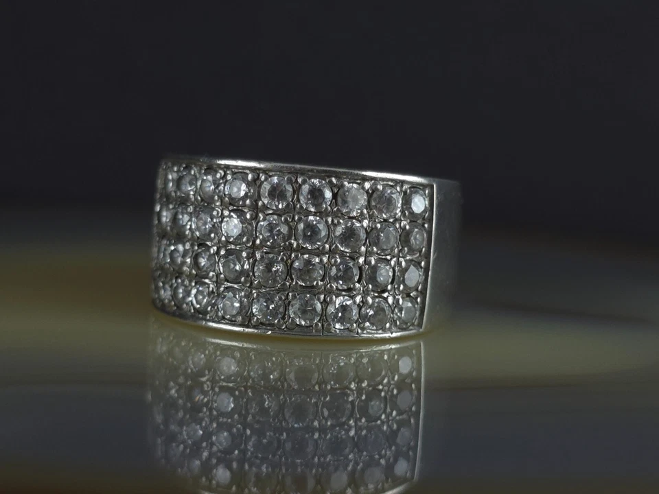 Ring Silber 925 Zirkonia 18,0 mm XL - umwerfend schön & funkelnd silver anello - Bild 4 von 4
