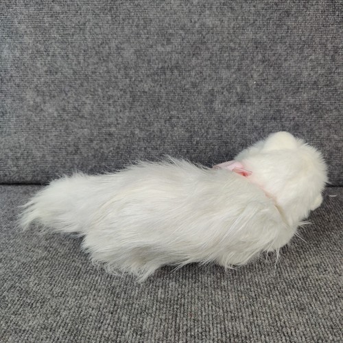 Vintage Ty Classic Angel Cat White Kitty Cat Stuffed Plush Ribbon Bow Toy 1995 - Picture 6 of 11