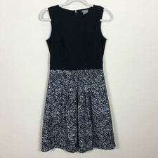 Ann Taylor | Sleeveless Fit and Flare Dress Black Sz 2
