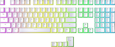 Pudding Keycaps | Double Shot PBT | 112 Keys | Translucent Layer | Supports 60%,