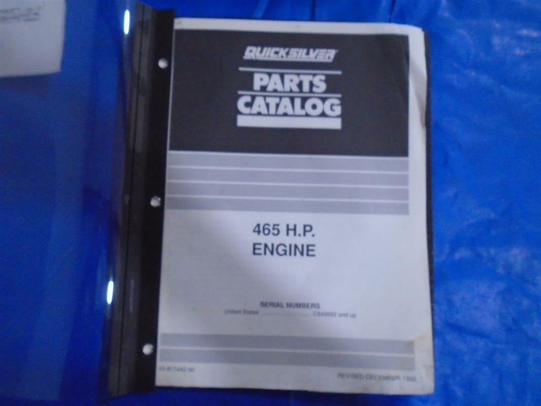 817442 OEM Factory Parts Catalog Mercruiser 465 hp Engine | eBay