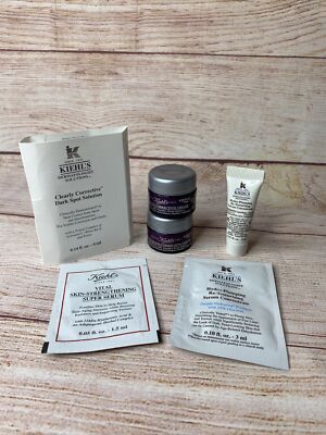 Kiehl's Beauty Lot Multi-Corrective Cream Deluxe Sample Hydro-Plumping Serum +