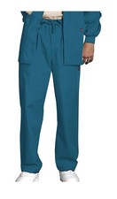 Cherokee Scrubs Men's Drawstring Cargo Pant 4000S Caribbean Blue Large Short