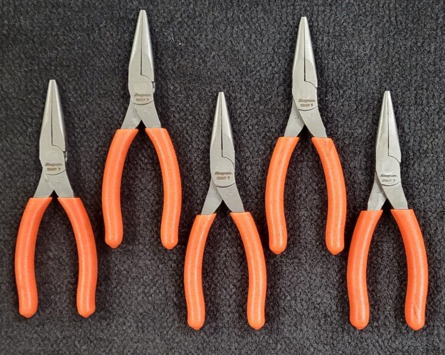 Snap On 95ACF Needle Nose Pliers 6” ORANGE Handle Pliers eBay