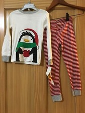 NWT Carter's Penguin Pajamas Set Boy Cotton Christmas 4