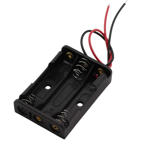 1/2/3/4 AAA Battery Holder Case Plastic Storage Box Series Flat DC Wire Leads - Bild 11 von 29