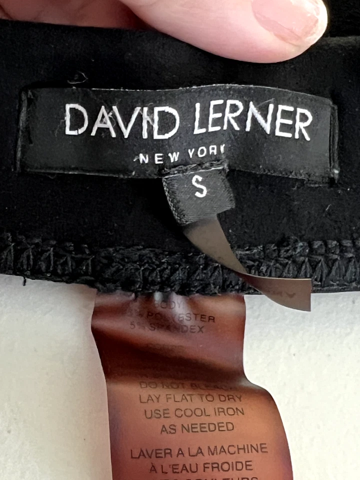 Leggings David Lerner Imitación Gamuza Negros Pequeños Foto 3 de 4