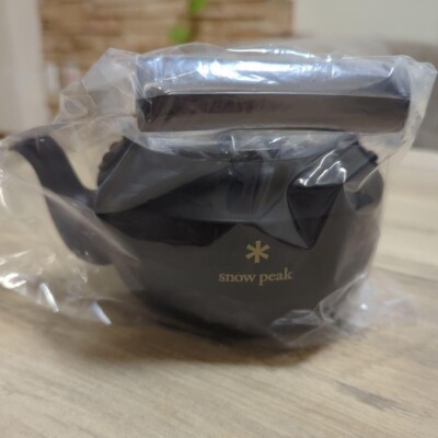 Snow Peak Teapot Classic 0.7L Matte Black Stainless Steel Outdoor