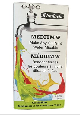 New Schmincke Oil Medium W Medium W 60ml NIB Sealed Artist Painting 2.02 Oz