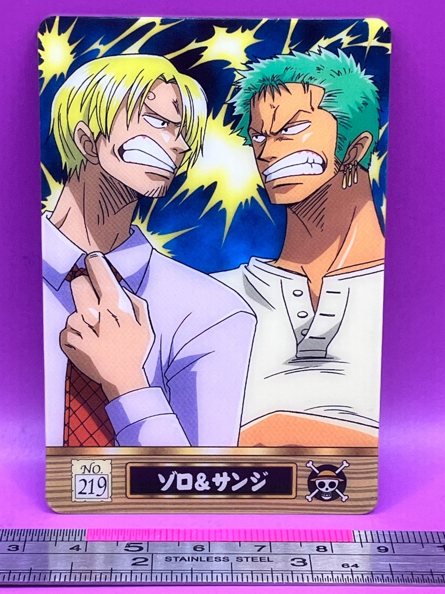 Roronoa Zoro Sanji 219 One Piece King of Pirates Gummy Card