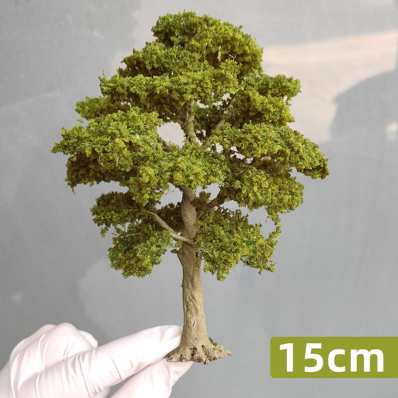 1PC 10-15cm HO/OO Scale Autumn Trees Miniatures Garden Landscape Scenery Model