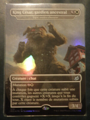 mtg magic king caesar antique guardian FOIL FRENCH vf fr césar gardien ancestral