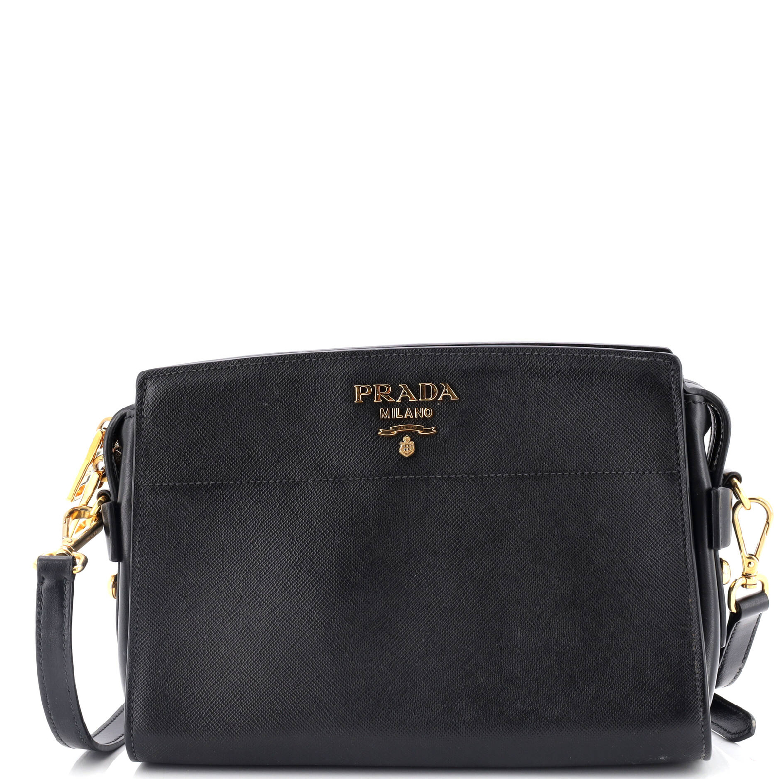 Prada Bibliotheque Saffiano Leather Crossbody Bag-image