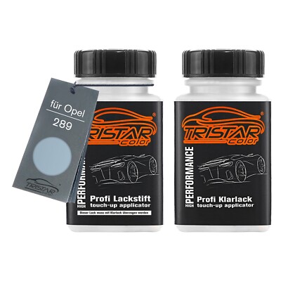 Autolack Lackstift für Opel 289 Gletscher Metallic Artic Blue Metallic 2 x 50ml