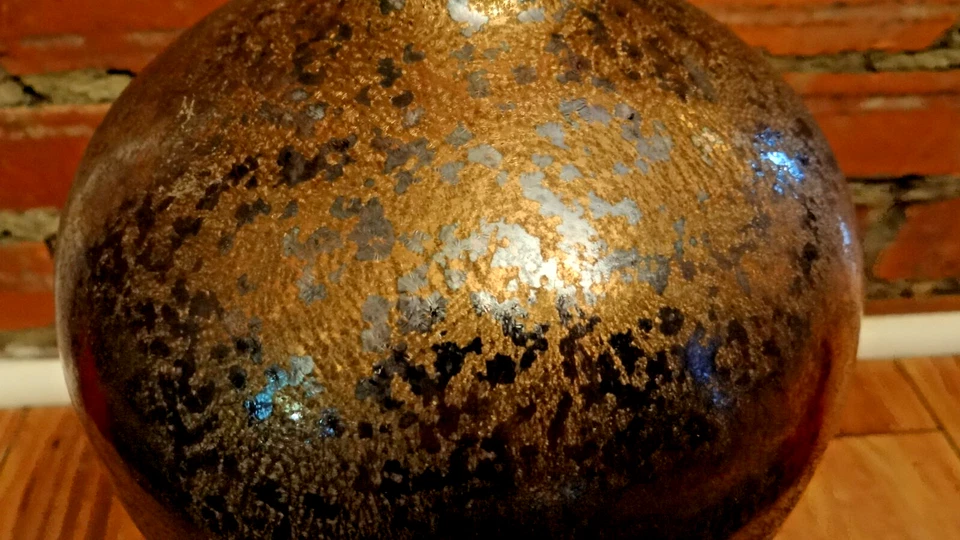 "Florero de cerámica de cobre con ramo de invierno Kohls de tamaño mediano 12 1/2"" de alto X 7"" de ancho" Foto 2 de 4