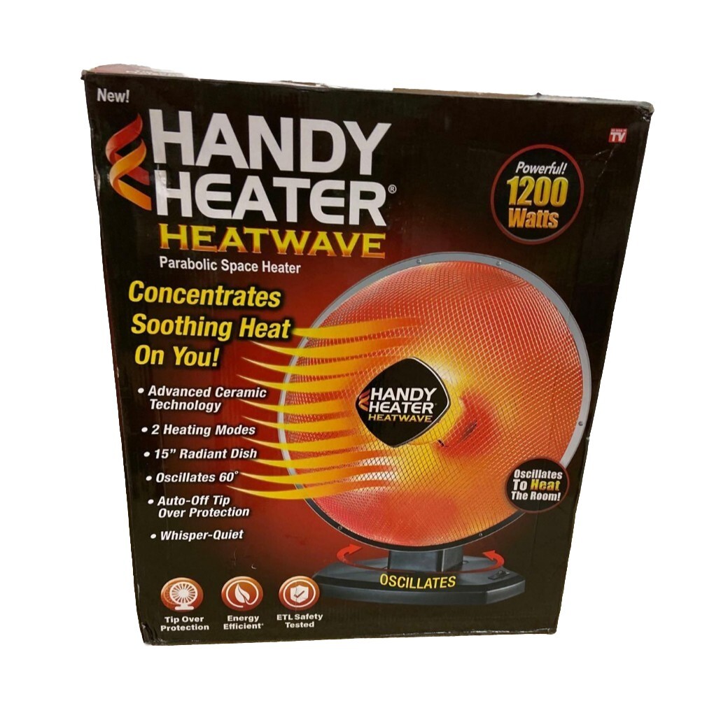 Handy Heater Heatwave Parabolic Space Heater w/ Ceramic Heating