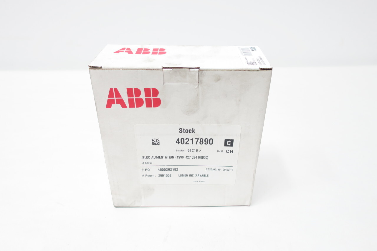 Abb 1SVR360563R1001 CP-C.1 24/5.0 Power Supply In: 100-240v Ac Out: Dc 24v 5a