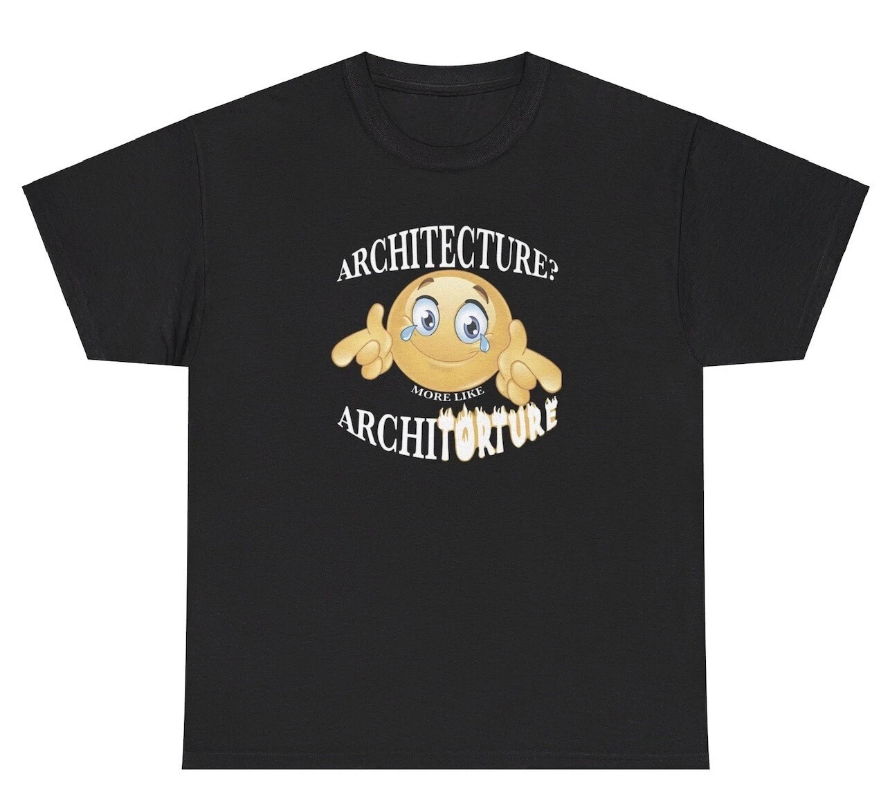 Architecture More Like Torture T Shirt Funny Architect Mental Health Meme Tee