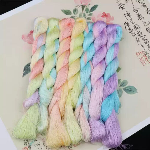 16silk tight twisted water ripple mulberry silk,hand-dyed embroidery silk thread - Picture 4 of 32