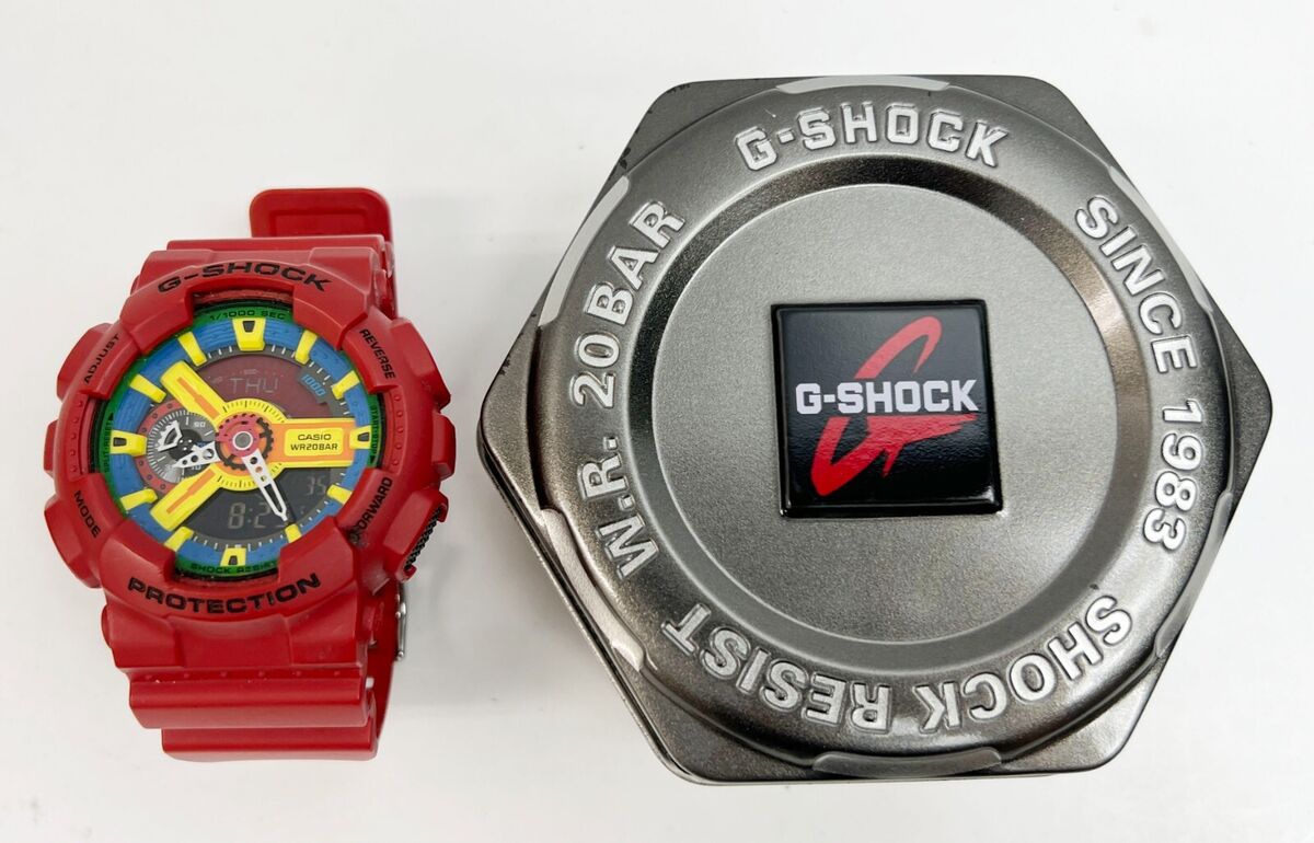 BOXED CASIO G SHOCK RED GA 2000 2AJK Wrist Watch Fedex Japan