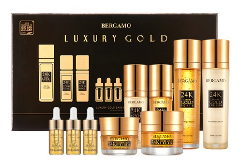 Bergamo Luxury Gold Skin Care Set Anti-Wrinkle K-Beauty | eBay