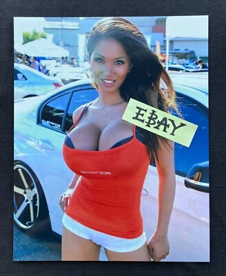 Sexy Asian Car Show Model XENA KAI LANSANGAN photo Busty Female Leggy