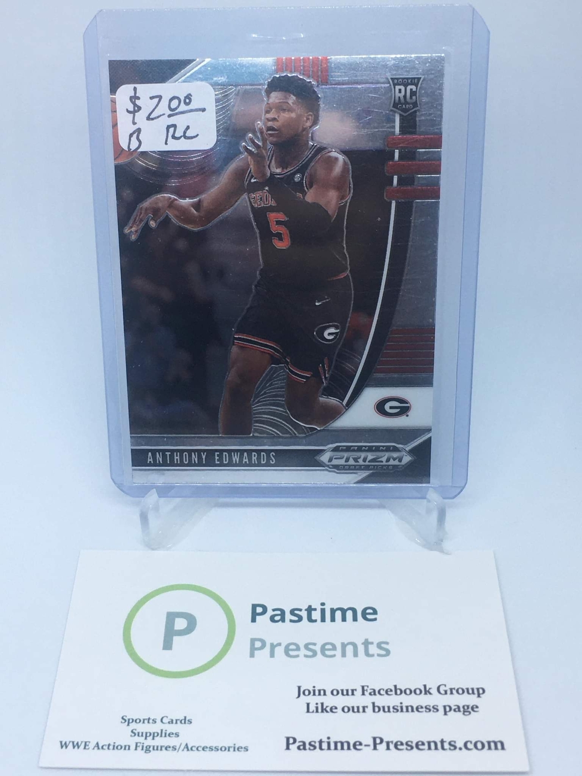 2020 Prizm Draft Picks #41 Anthony Edwards RC Georgia (B)