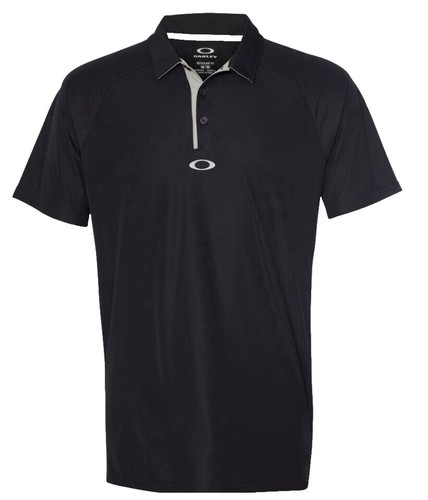Men's Oakley Golf Polo Shirt Black CA# 35460 RN# 96548 Size Medium