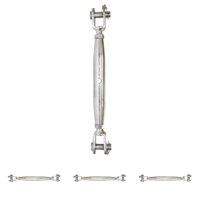 Wantenspanner Edelstahl Seilspanner Gabel Gabel V4A VA Spanner für Drahtseil 