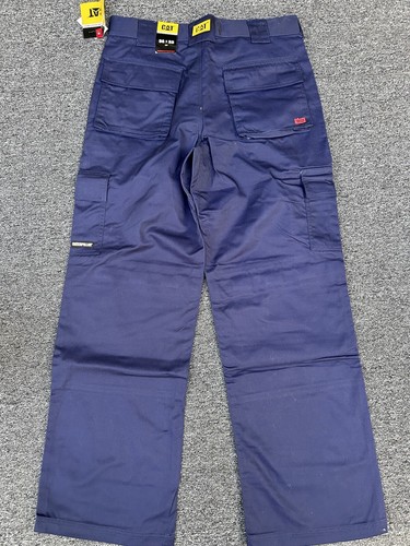 CAT Men's Navy Workwear Cargo Pants Straight Leg Regular Trouser Size 36X32 NWT - Picture 5 of 10