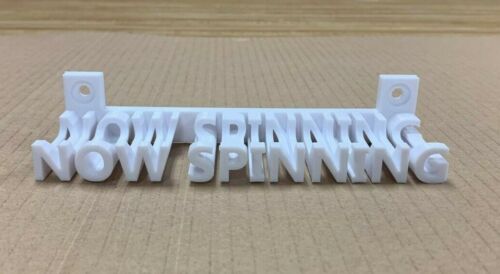 NOW SPINNING New Vinyl Record Music Display Wall Mount Shelf Storage -3D Printed - Foto 2 di 12