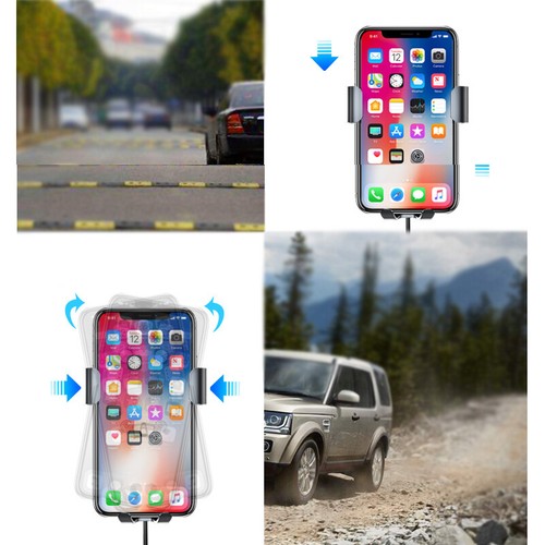 Supporto di ricarica wireless per auto, installazione semplice, compatto, wireless ad alta carica - Foto 9 di 21