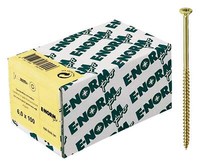 E-Normpro Spanplattenschrauben Senkkopf Verzinkt Gelb Tx 4,0 X 60 /... 100 StüCk