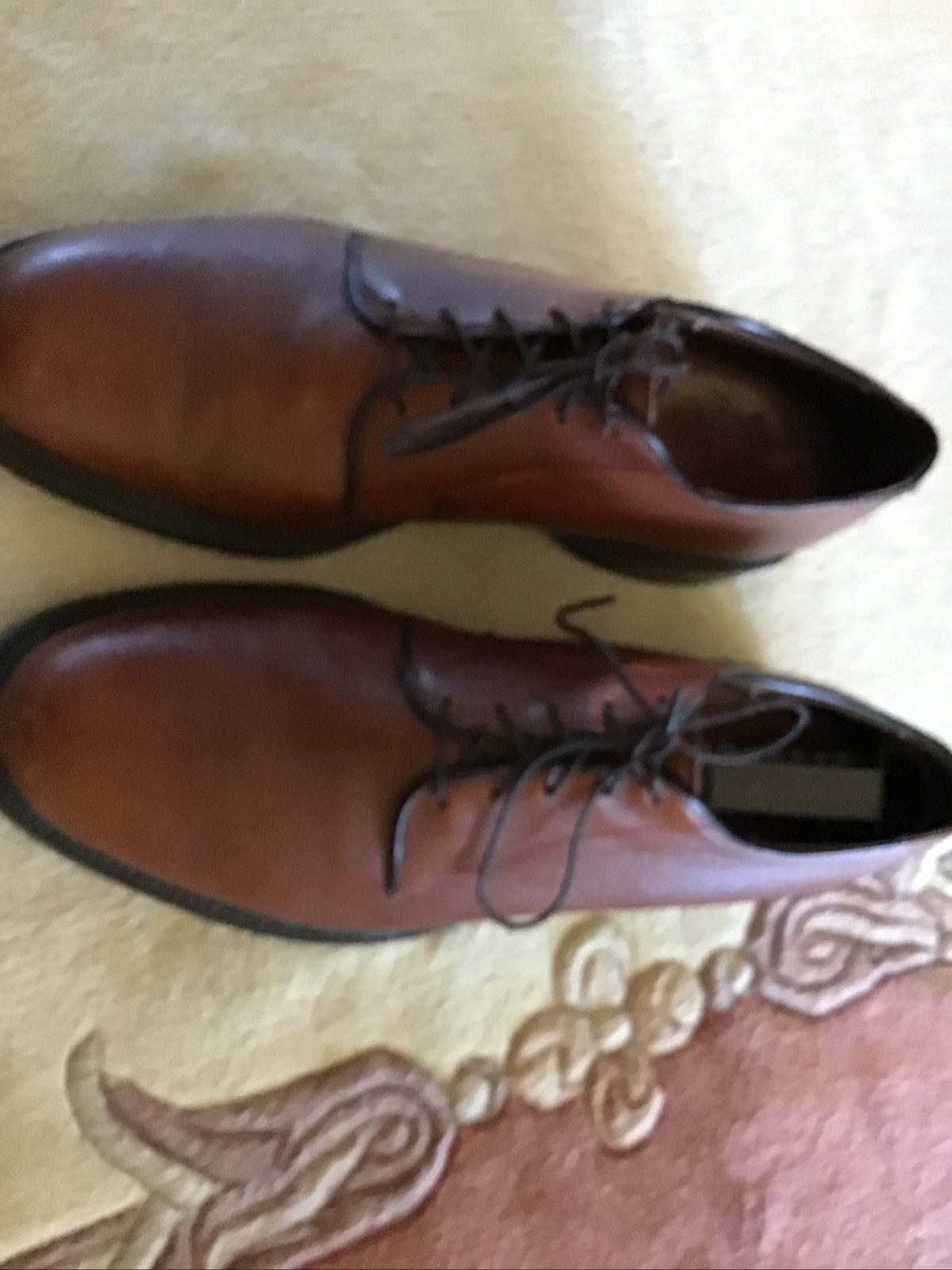 Allen Edmonds Mens Leeds Derby Dress Shoes Brown Leather Textured Lace Up 9.5D‎ Fifth Avenue Cap-toe Oxford Dress Shoe with Dainite Sole  main image 2