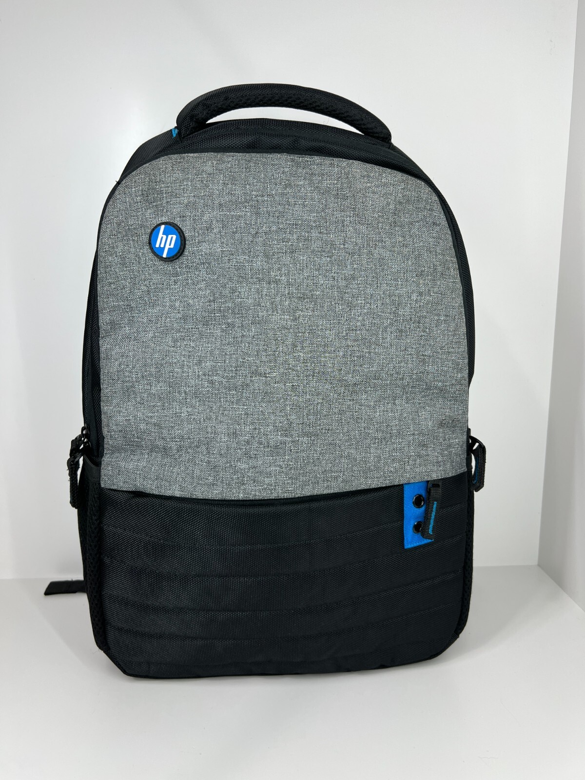 HP Padded Laptop Backpack Black Grey Adjustable Comfortable Straps-image