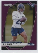 2024 Panini Prizm Rookies Purple Prizm /125 DJ James #322 1rg8