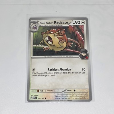 Team Rocket's Raticate - 148/182 - Common - Near Mint